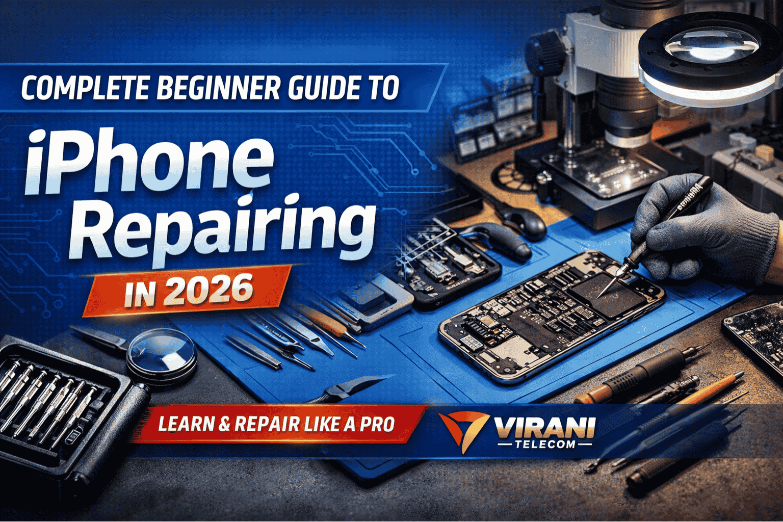 Learn how to repair iPhones step-by-step with our Apple iPhone Repair Course. Build a high-income skill and start your career in the mobile repair industry today. Watch the complete guide now on our YouTube channel and start learning from basics to advanced iPhone repair.