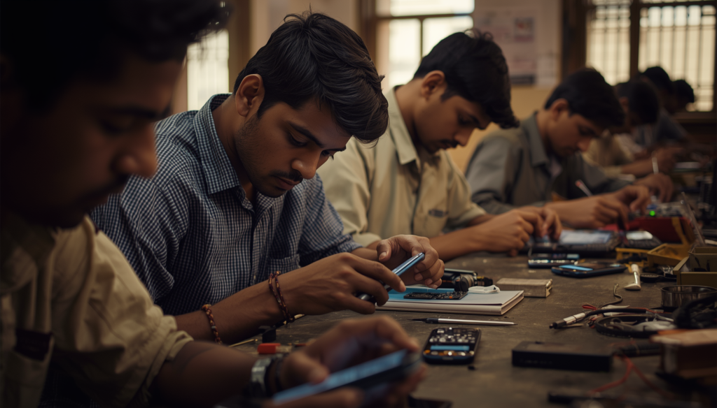 📱 मोबाइल रिपेयरिंग सीखना चाहते हैं?
अगर आप मोबाइल रिपेयरिंग में करियर बनाना चाहते हैं तो आपको एक सही Mobile Repairing Course Roadmap फॉलो करना जरूरी है।
इस गाइड में हमने मोबाइल रिपेयरिंग सीखने का पूरा स्टेप-बाय-स्टेप प्रोसेस बताया है।
अगर आप भी मोबाइल रिपेयरिंग कोर्स करना चाहते हैं तो Virani Telecom से जुड़ें और अपना टेक्निकल करियर शुरू करें।