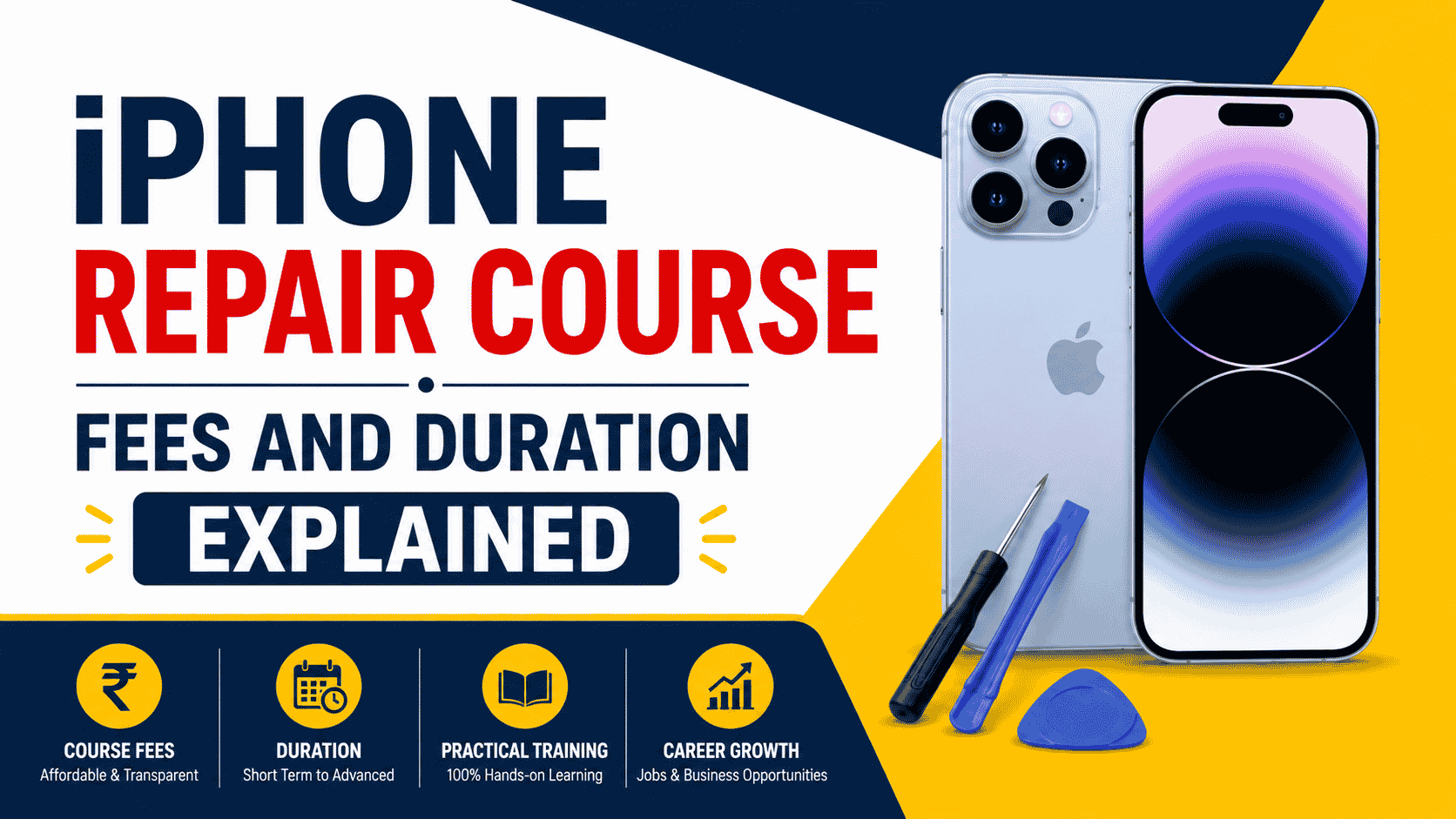 Learn iPhone repair course fees, duration, syllabus, career scope, and benefits with this complete beginner-friendly guide by Virani Telecom.