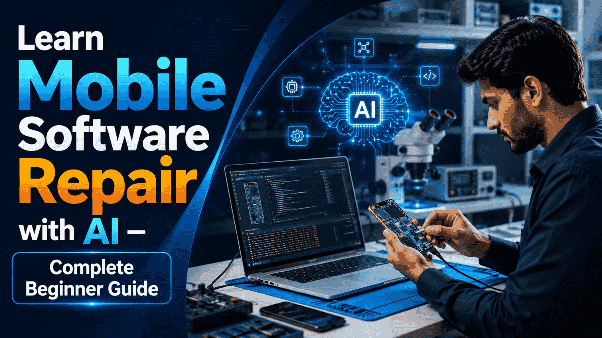 Ready to build your career in Mobile Software Repair with AI? Join Virani Telecom and learn through live practical sessions, real software repair cases, and AI-assisted troubleshooting techniques. Whether you are a beginner or an experienced technician looking to upgrade your skills, our training helps you gain the confidence to repair modern smartphones professionally. Contact Virani Telecom today and start your journey toward becoming a professional mobile software repair expert.