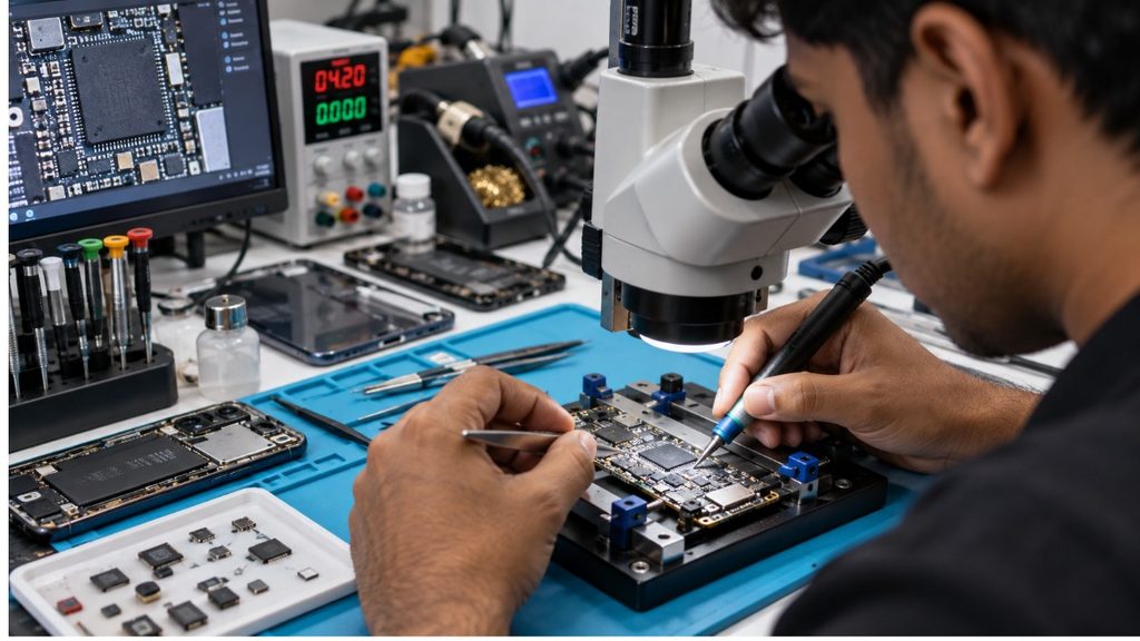 Learn mobile repair from basic to master level with practical hardware and software skills, tools, troubleshooting techniques. Virani Telecom